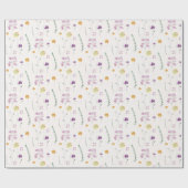 Blush Rustic Fairy Garden Geschenkpapier (Flach)