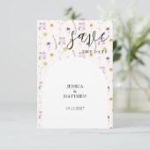 Blush Rustic Fairy Garden Save The Date (Stehend Vorderseite)