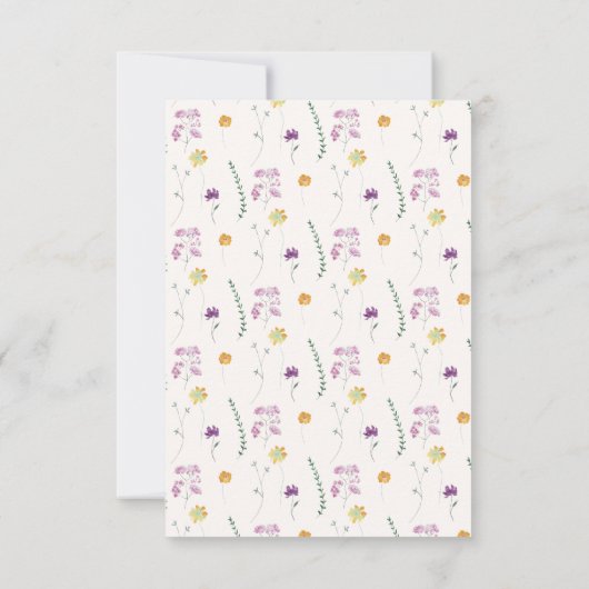 Blush Rustic Fairy Garden Save The Date (Rückseite)