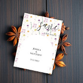 Blush Rustic Fairy Garden Save The Date