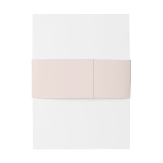 Blush Rustic Monogram Wreath Invasion Bauchband Einladungsbanderole (Rückseitenbeispiel)