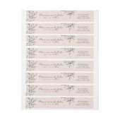 Blush Rustic Monogram Wreath Invitation Envelope (Bogen)