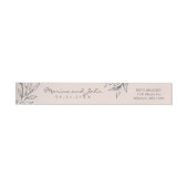 Blush Rustic Monogram Wreath Invitation Envelope (Person)