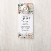 Blush Rustikale Hochzeit Begrüßungstür Gefahr Türanhänger (Auf Knauf)