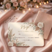 Blush Sage Botanical Elegance RSVP Karte
