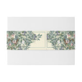 Blush Sage Floral Wedding Einladungsbanderole (Rückseitenbeispiel)