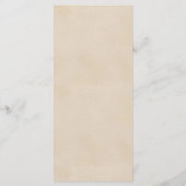 Blush Sage Floral Wedding Menükarte (Rückseite)