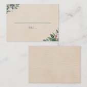 Blush Sage Floral Wedding Platzkarte (Vorne/Hinten)