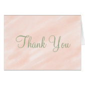 Blush Sage Green Watercolor Wedding (Vorderseite (Horizontal))
