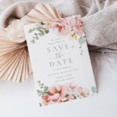 Blush & Sage Grüne Göttliche Eleganz Hochzeit Save The Date