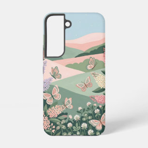 Blush & Sage Schmetterlingswiese Handyhülle Samsung Galaxy Hülle