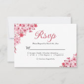 Blush Sakura Wedding – Spring Floral  RSVP (Vorderseite)