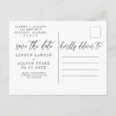 Blush Save the Date Postkarte (Rückseite)