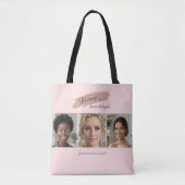 Blush Script 3 Foto-Portfolio-Salon-Marken-Promo Tasche (Vorderseite)