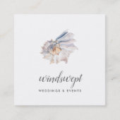 Blush Seashell Quadratische Visitenkarte (Vorderseite)