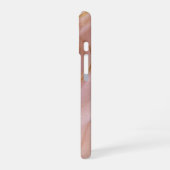 Blush Seide – Rosa Satin & Gold Handyhülle iPhone 16 Hülle (Linke Seite)