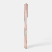 Blush Seide – Rosa Satin & Gold Handyhülle iPhone 16 Hülle (Rechte Seite)