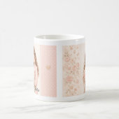 Blush Seidengarten Blumen-Tasse editierbar Kaffeetasse (Mittel)