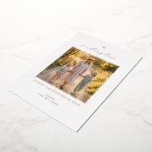 Blush Sending Love Photo Folien Feiertagskarte (Gedreht)