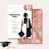 Blush She glaubte Girl Graduation Party Einladung
