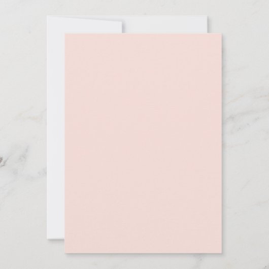 Blush Silk Pink Whispered Peta Modern ScriptFloral Save The Date (Rückseite)