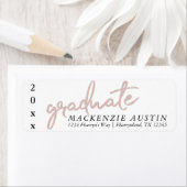 Blush-Skript | Classy Pink Brush Address (Insitu)