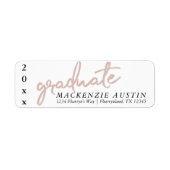 Blush-Skript | Classy Pink Brush Address (Vorne)