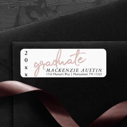 Blush-Skript | Classy Pink Brush Address