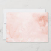 Blush Sparkress Brunch & Bubbly Brautparty Einladung (Rückseite)