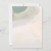 Blush Splash Titel Minimalistisches Neugeborenes F Ankündigung (Rückseite)