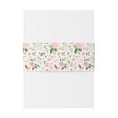 Blush Spring Floral Muster | Einladungsbanderole (Rückseitenbeispiel)