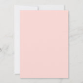 Blush Spring Floral Wreath Wedding Einladung (Rückseite)