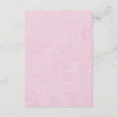 Blush Spring Sakura Pink Wedding Details Card Begleitkarte (Rückseite)