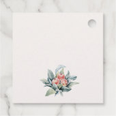 Blush Stacks Brautparty Blumenkohl Tee Party Geschenkanhänger (Rückseite)