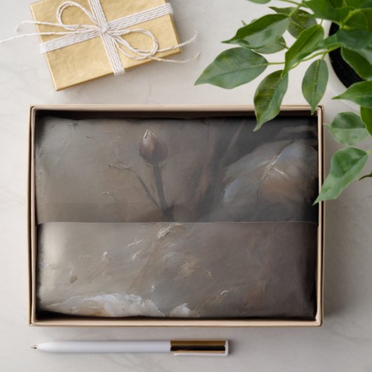 Blush Stillness Roses Decoupage Seidenpapier (Geschenk)