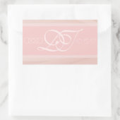 Blush Strikes Rectangle Envelope Stickers (Tasche)