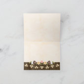 Blush String of Lights Fall Rustikal Vielen Dank Dankeskarte (Innenseite)