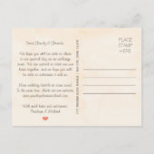 Blush String of Lights Rustic Fall Save the Date Ankündigungspostkarte (Rückseite)