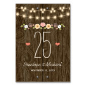 BLUSH STRING OF LIGHTS RUSTISCHE FALL TISCHNUMMER (Vorderseite)