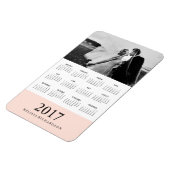 Blush Strip | Eleganter Foto - Kalender 2017 Magnet (Linke Seite)