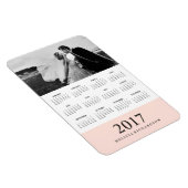 Blush Strip | Eleganter Foto - Kalender 2017 Magnet (Rechte Seite)