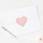 Blush Strokes Heart Envelope Stickers (Umschlag)