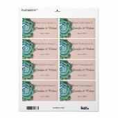 Blush Succulent Wedgewater Flasche Label (Vorne)