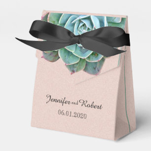 Blush Sukkuläre Gastgeschenk Hochzeit Geschenkschachtel