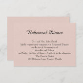 Blush Sukkulente Hochzeit-Probe Einladung (Vorne/Hinten)