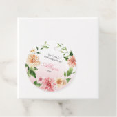 Blush Summer Floral Romantisches Brautparty Geschenkanhänger (Beispiel)