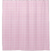 Blush Tartan Shower Curtain Trendy and Clean Duschvorhang (Vorderseite)