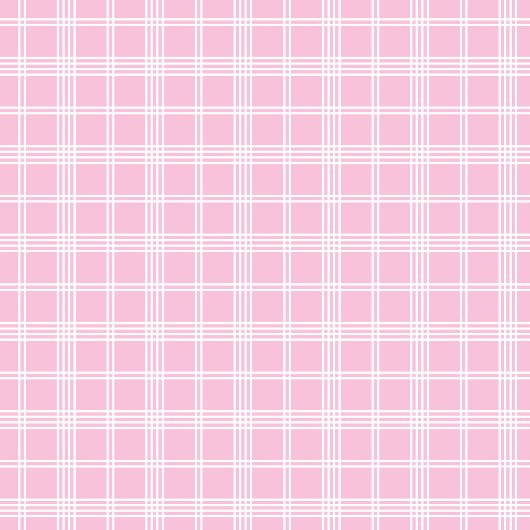 Blush Tartan Shower Curtain Trendy and Clean Duschvorhang