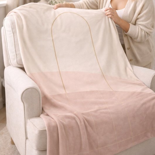 Blush Taupe Arch Fleece Blanket