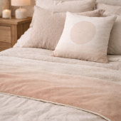 Blush Taupe Sky Fade Sherpa Blanket Sherpadecke